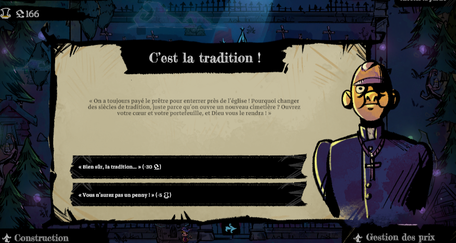Exemple d'event dans Locksgate - C'est la tradition
