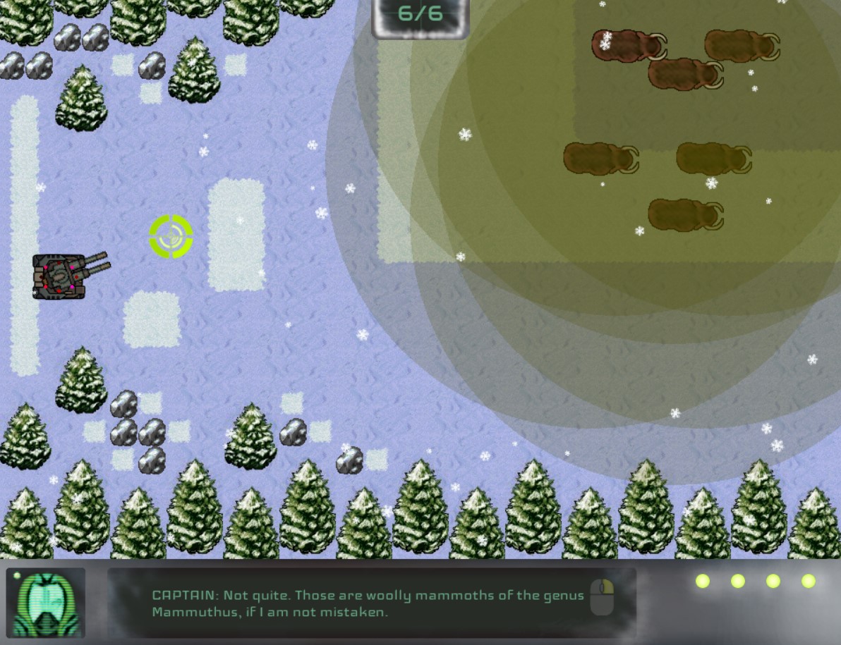 Pleistopia - le premier niveau des mammouths en mode debug